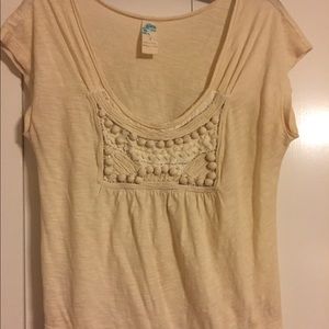 Anthropology top with beading